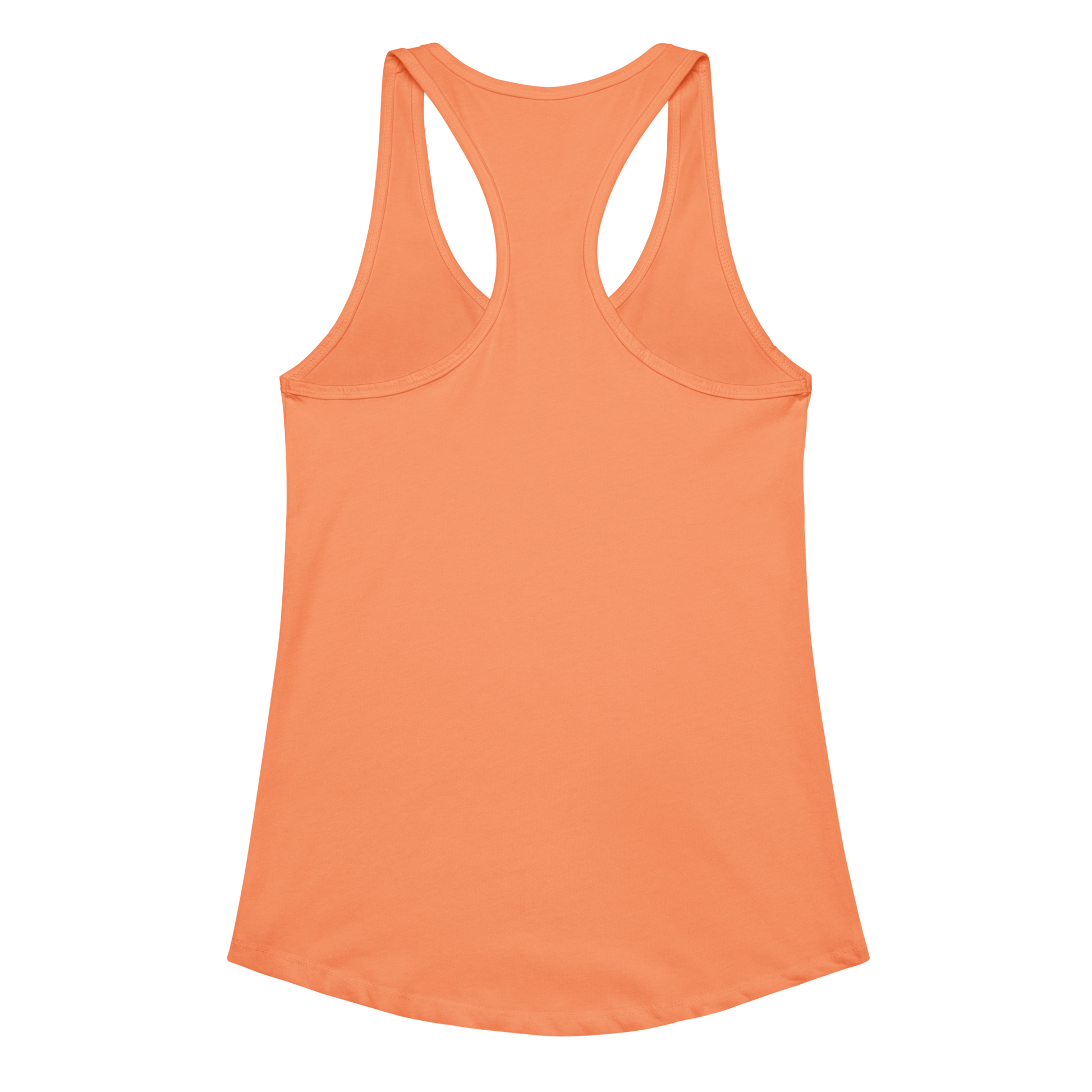 Light Orange tank top with graphic of bull skull emblem and the word cowboys atop a desert scene with a rope border #lightorange