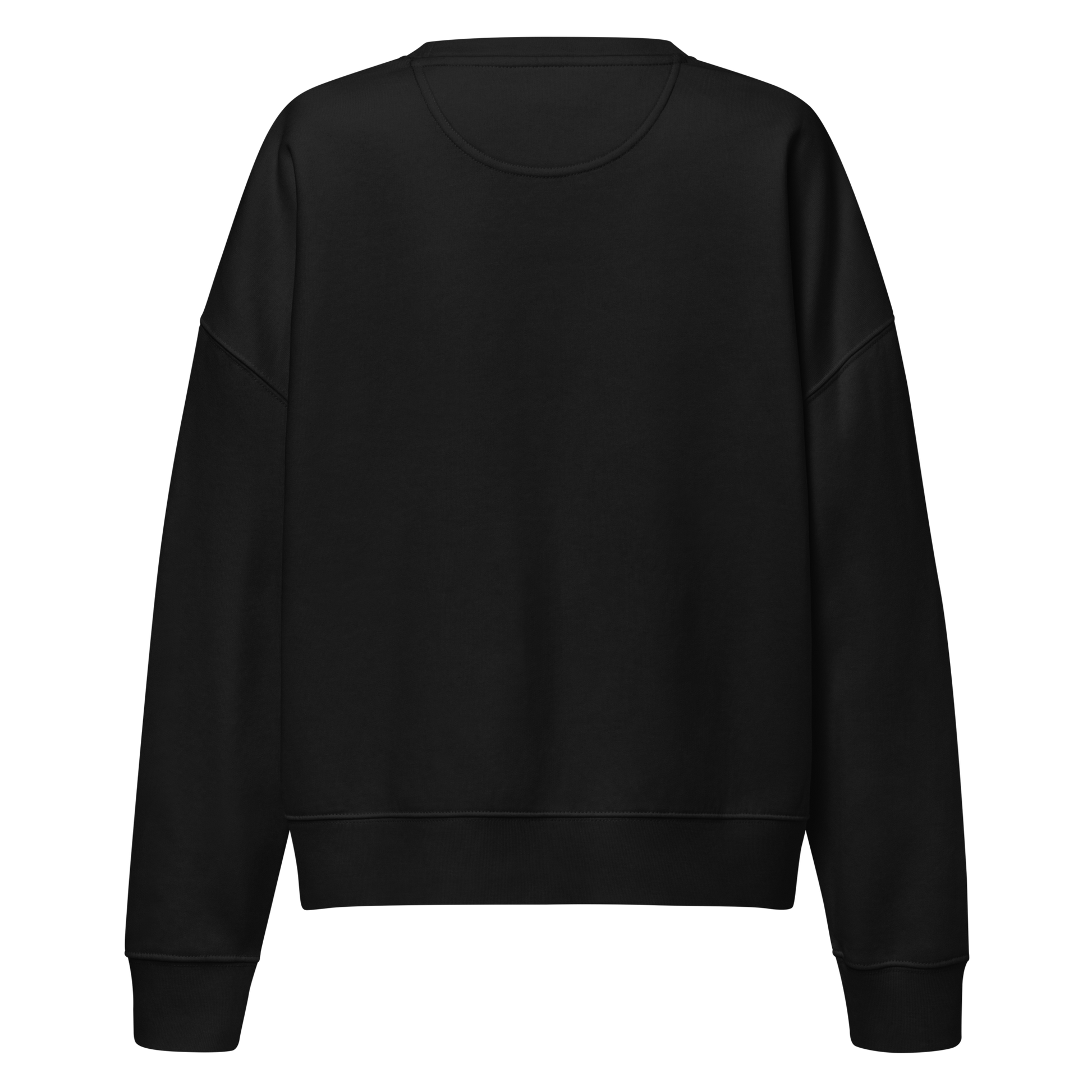 Black sweatshirt with graphic of mirrored bison and words country enough #black