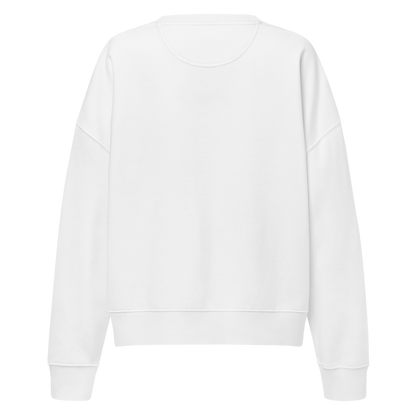 White sweatshirt with graphic of skeletons watching a concert with words red dirt country #white