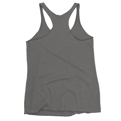 Gray tank top with graphic of bull skull, aztec pattern and the word howdy above #gray