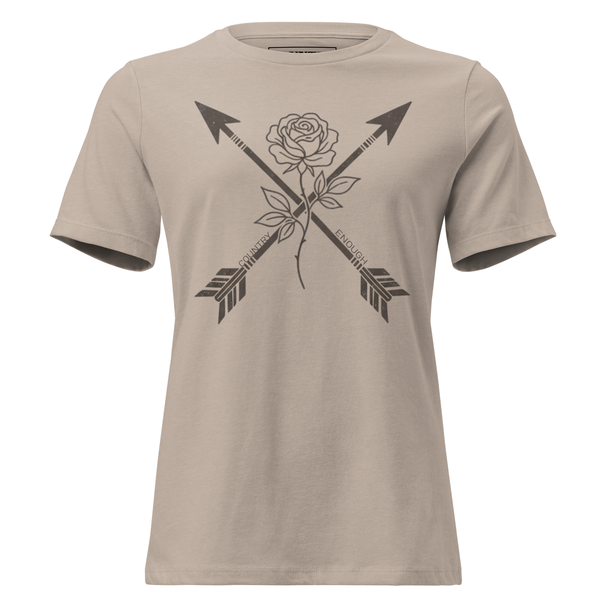 Heather Stone t-shirt with arrows and rose graphic #heatherstone