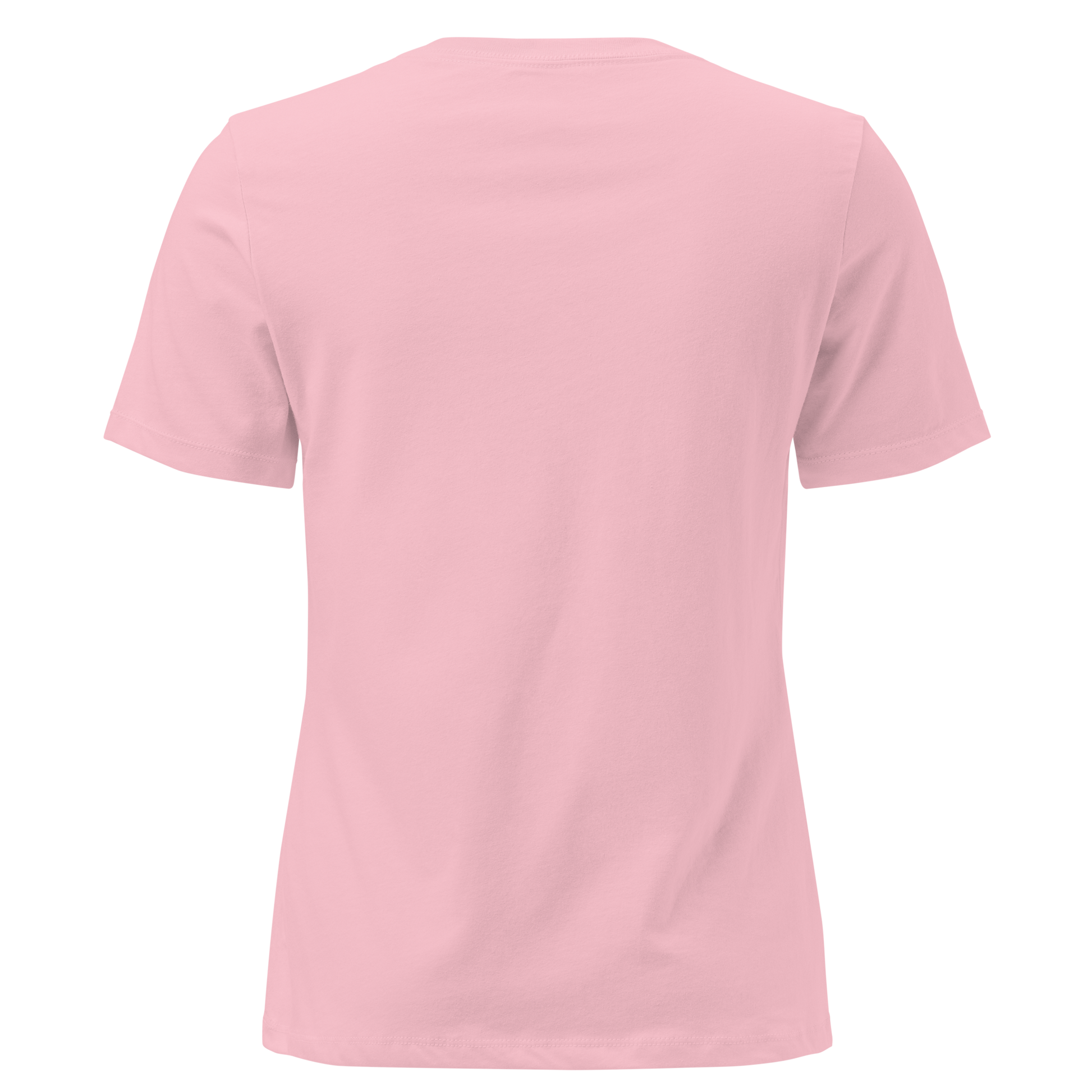 Pink t-shirt with graphic of a cowgirl on a horse, lassoing, in front of a desert landscape with words this ain't my first rodeo above #pink