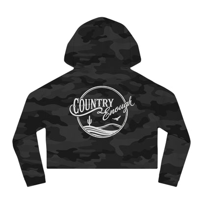Country Enough Crop Hoodie