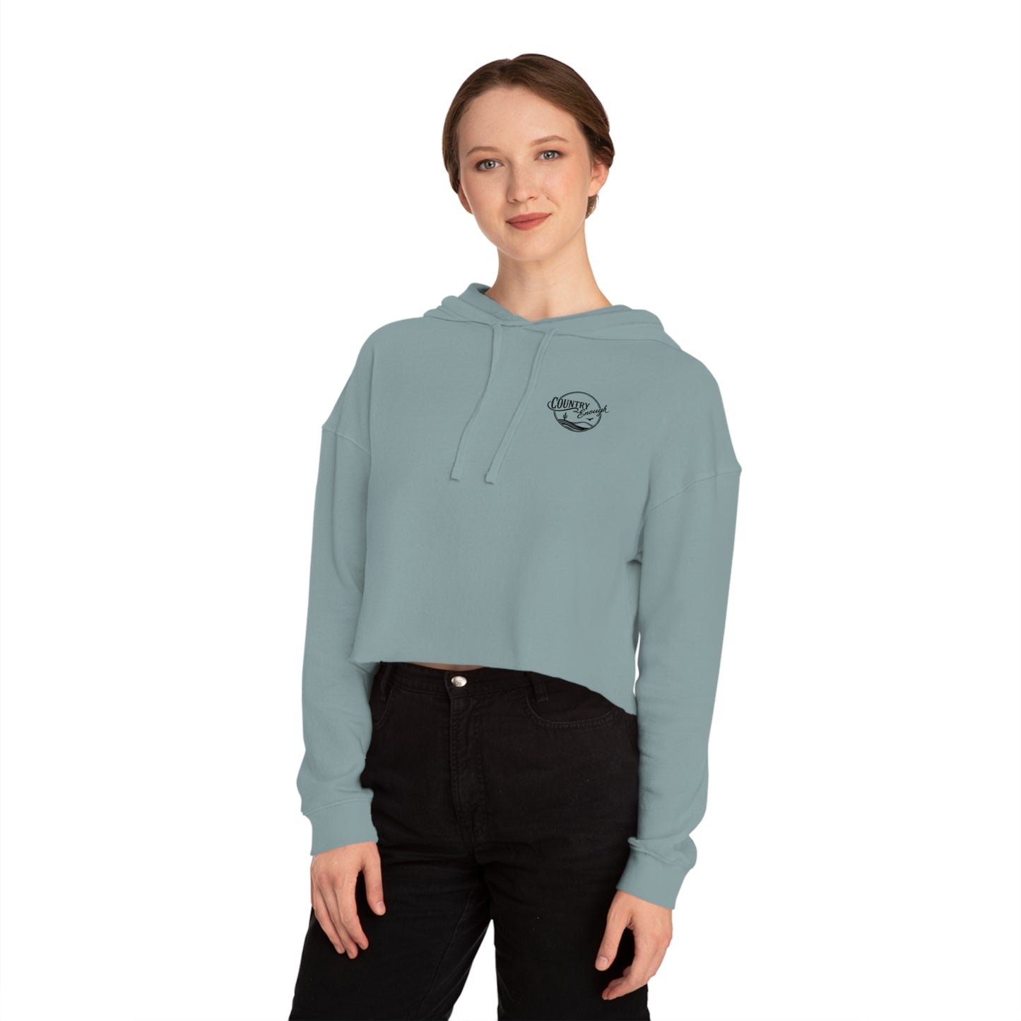 Country Enough Crop Hoodie