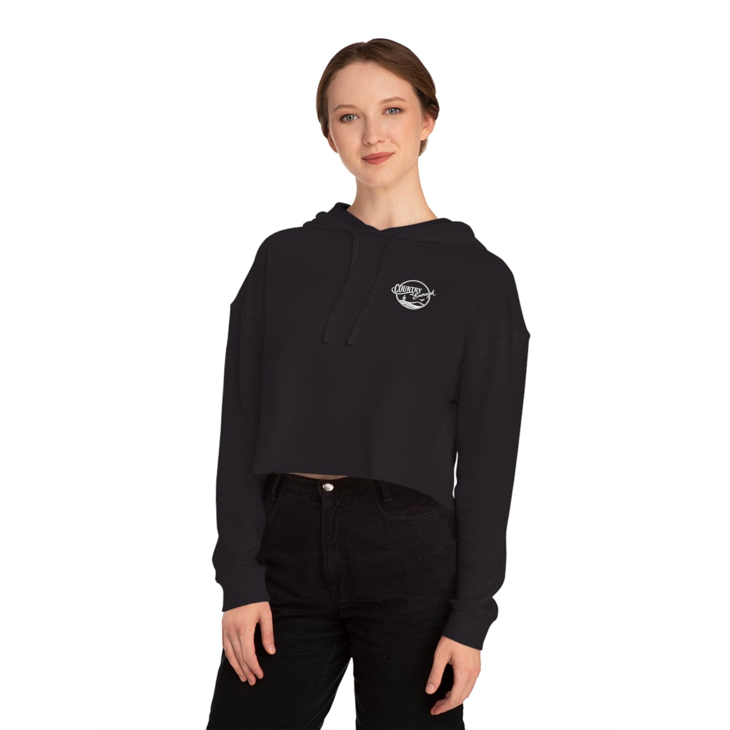 Country Enough Crop Hoodie