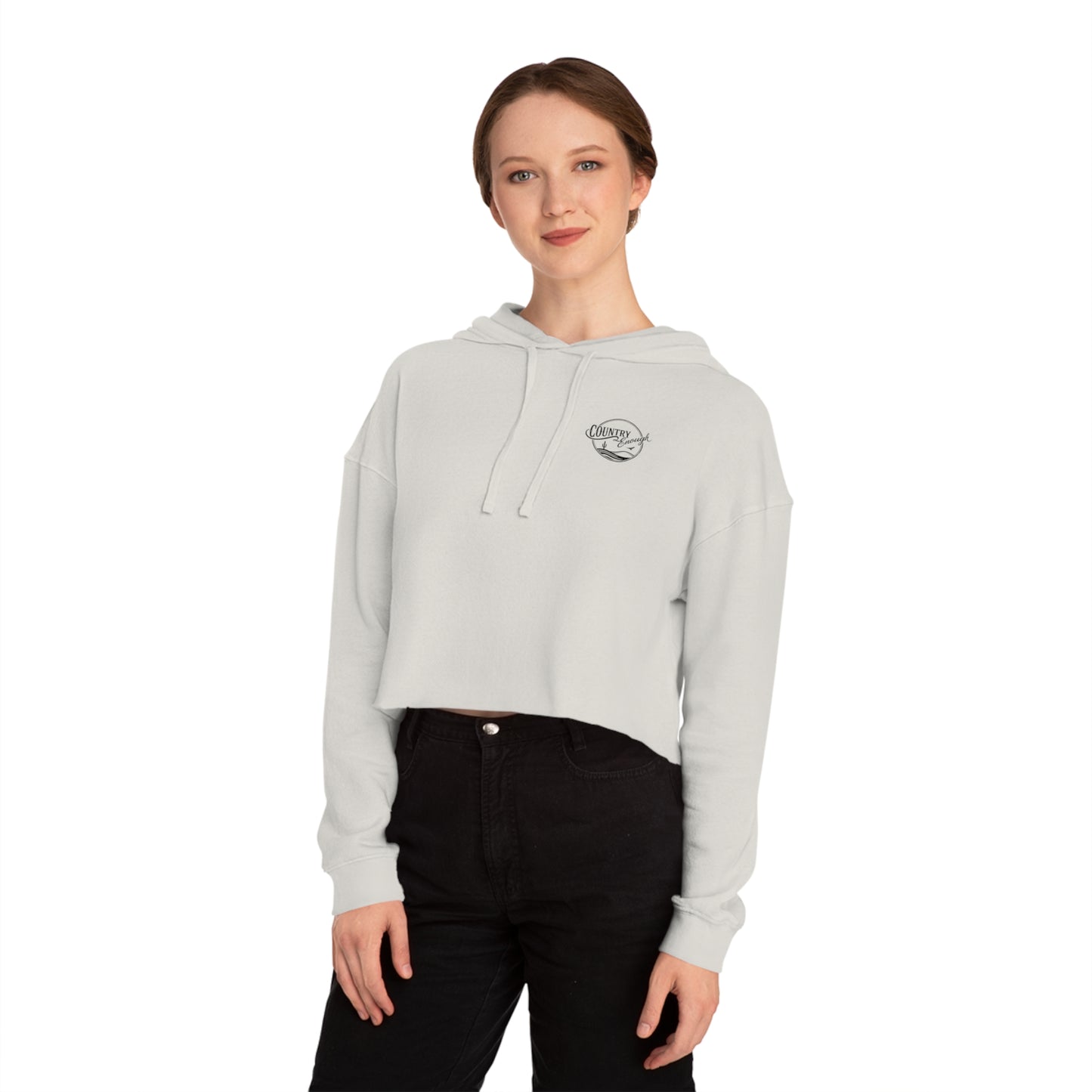 Country Enough Crop Hoodie
