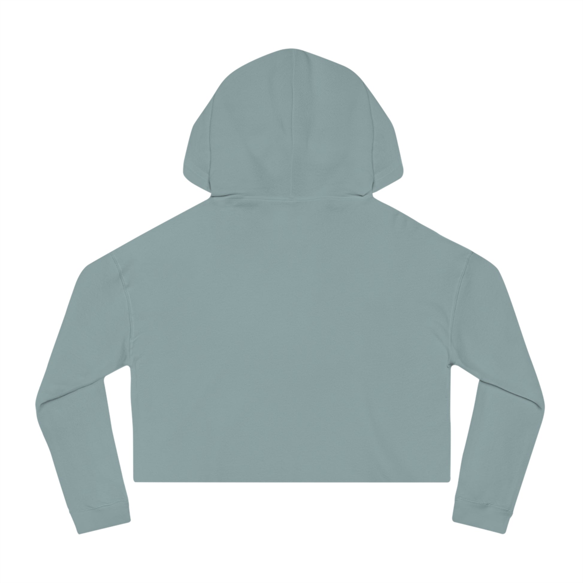 Mineral crop hoodie with graphic of a cowgirls on a bucking horse, cacti, mountains, and the words who runs the west cowgirls #mineral