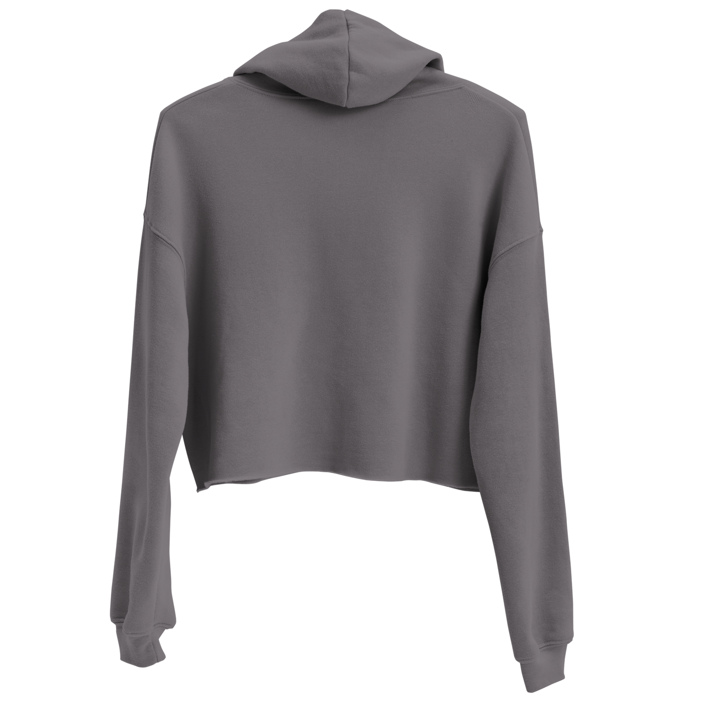 Gray crop hoodie with graphic of longhorn style disco ball, bar scene, and words meet me at a dance hall #gray