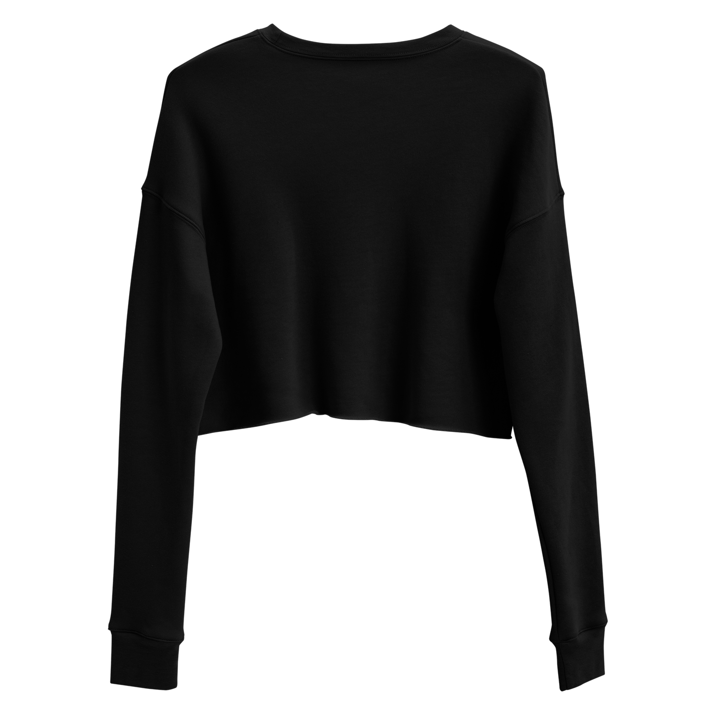 Black crop sweatshirt with neon style western graphic featuring an eagle and cacti and words country enough #black