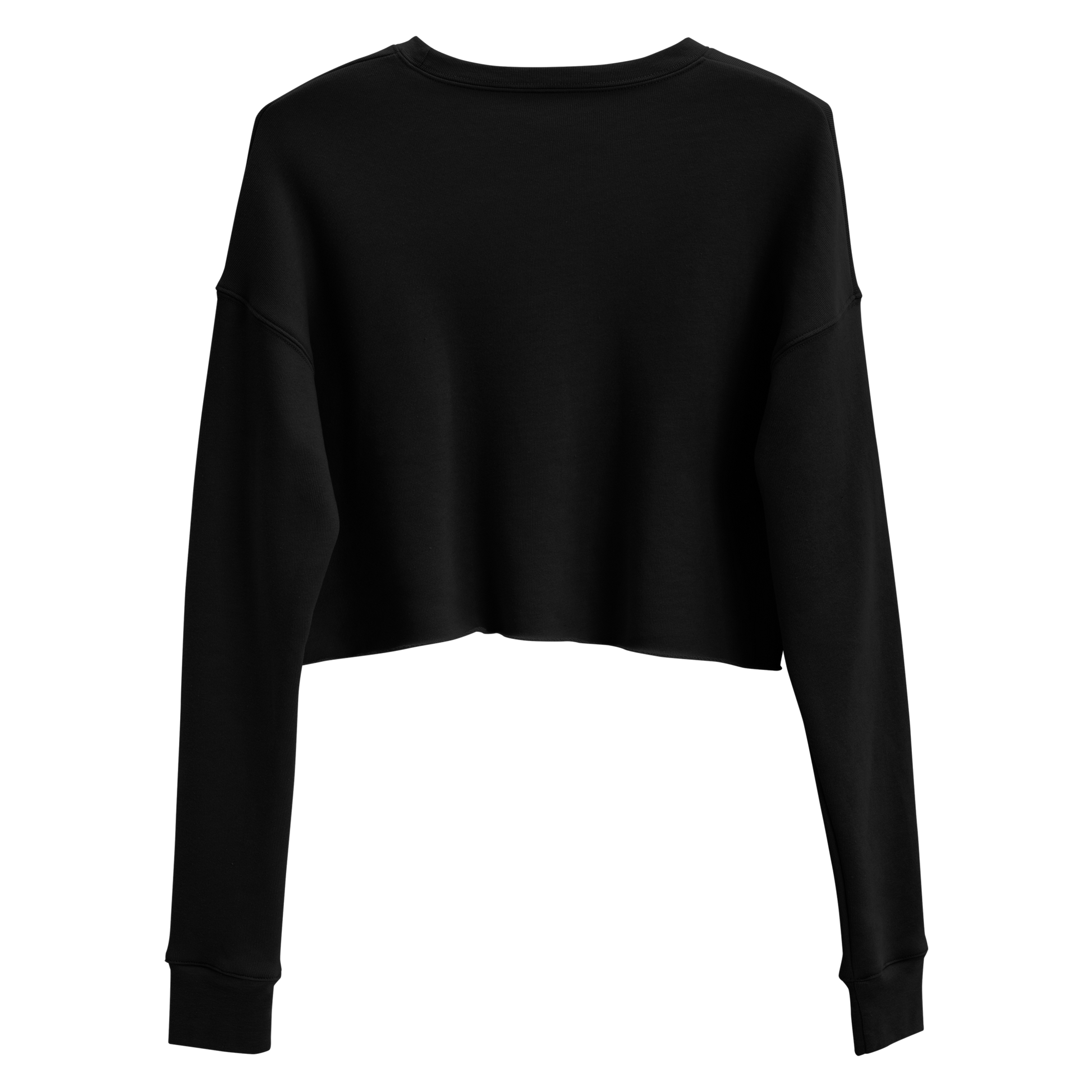 Black crop sweatshirt with neon style western graphic featuring an eagle and cacti and words country enough #black