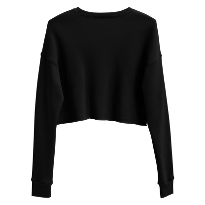 Black crop sweatshirt with neon style western graphic featuring an eagle and cacti and words country enough #black