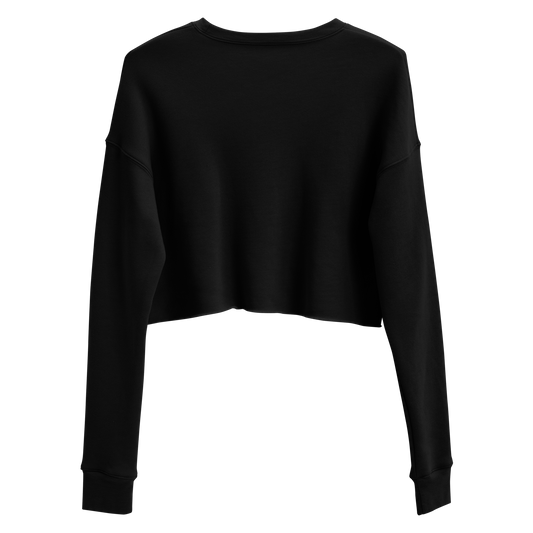 Black crop sweatshirt with neon style western graphic featuring an eagle and cacti and words country enough #black