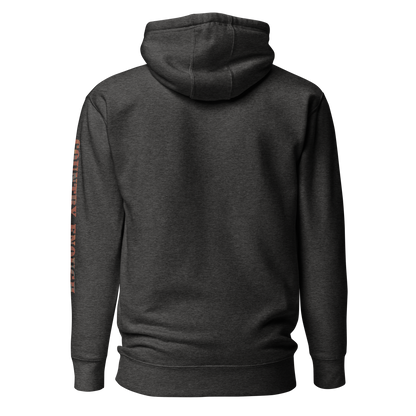 Vintage Black hoodie with graphic of aztec patter, bull skull, and the words country enough #vintageblack