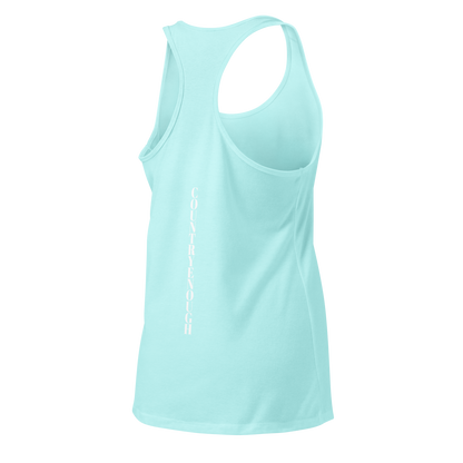 Cancun tank top with words country enough on the front and words country enough down the spine on the back #cancun