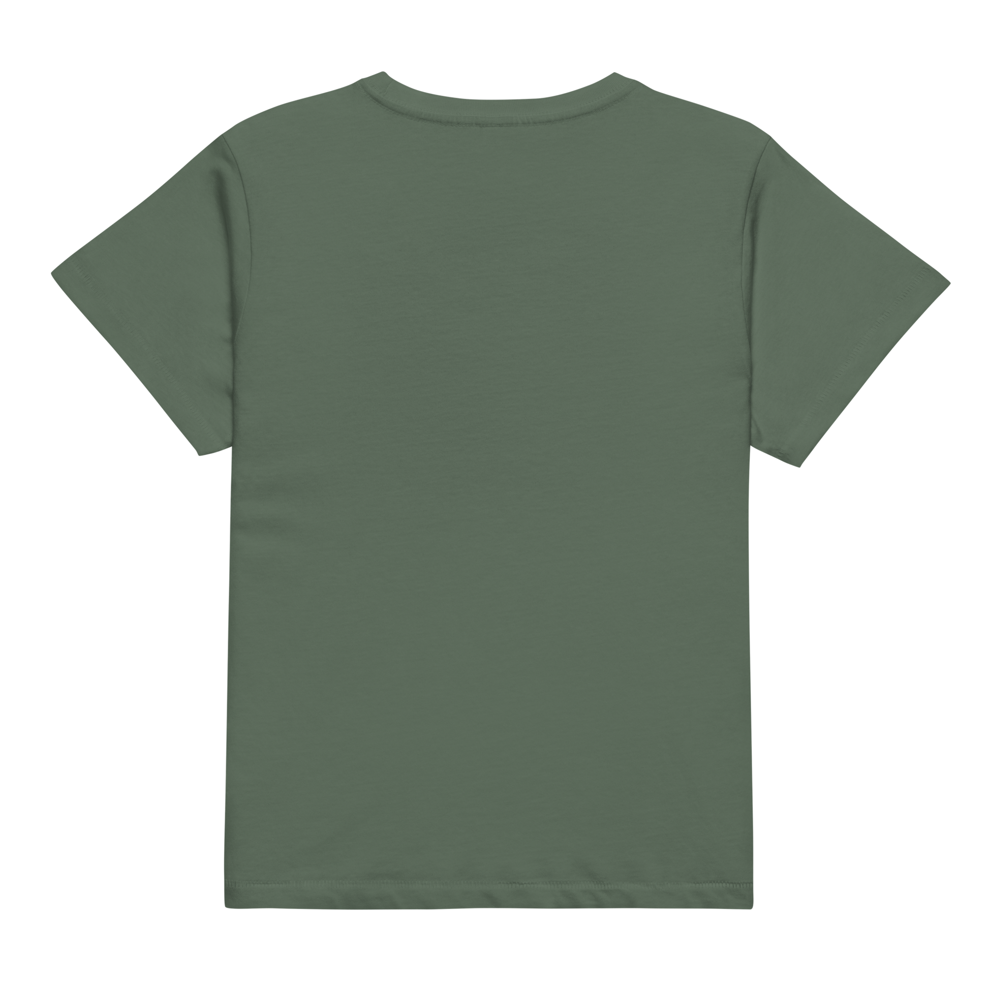 Women's high waist t-shirt with graphic of bull skull and flowers with words honky tonk across the top #pine