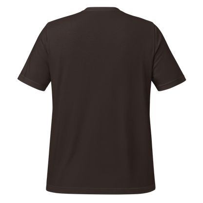 Dark Brown t-shirt with graphic of bull skull, aztec pattern, and words howdy across the top #darkbrown