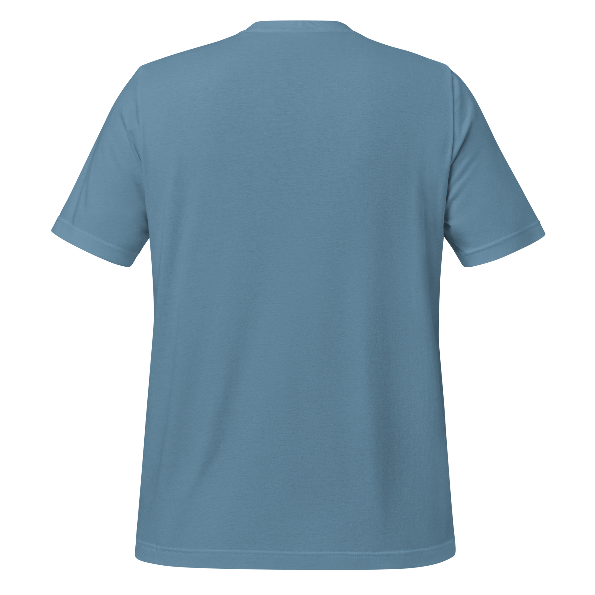 Steel Blue t-shirt with graphic of bull skull, aztec pattern, and words howdy across the top #steelblue