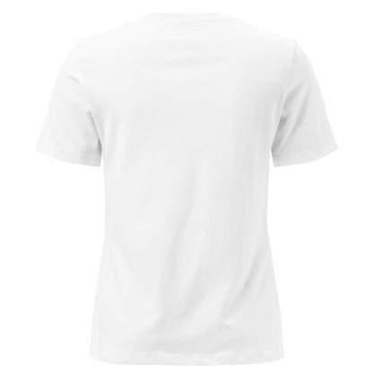 White t-shirt with graphic of skeletons watch a country enough musical festival of a skeleton band with words red dirt country #white
