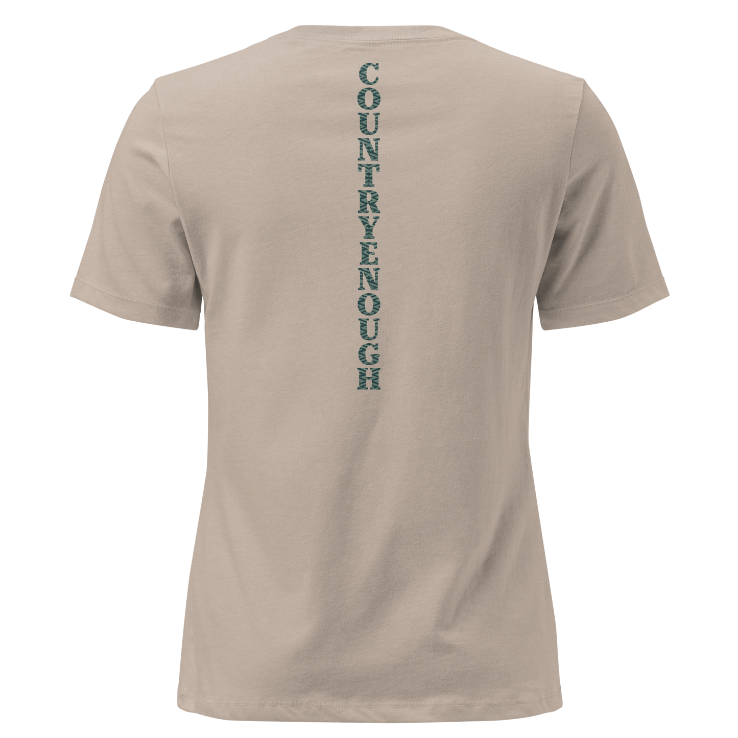 Heather Stone t-shirt with dark green bull skull and mirrored cacti on a desert landscape #heatherstone