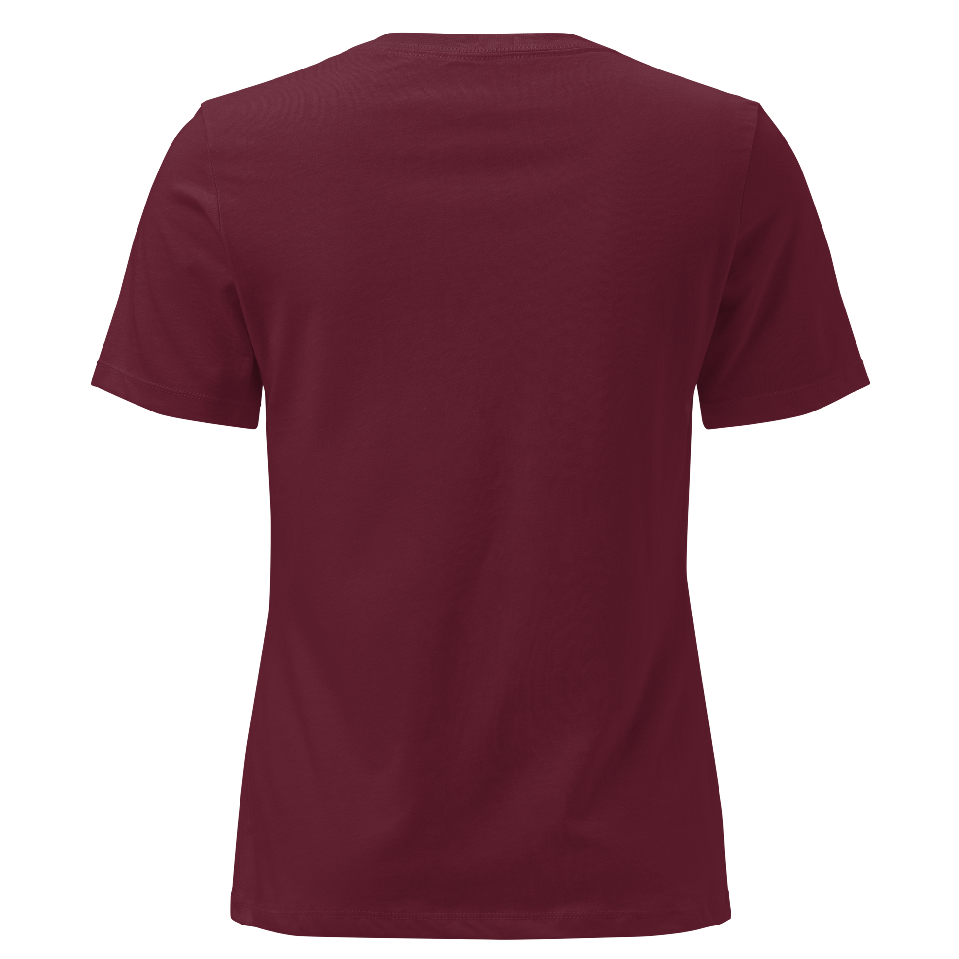 Women's t-shirt with graphic of cactus, moon, and dreamcatcher #maroon