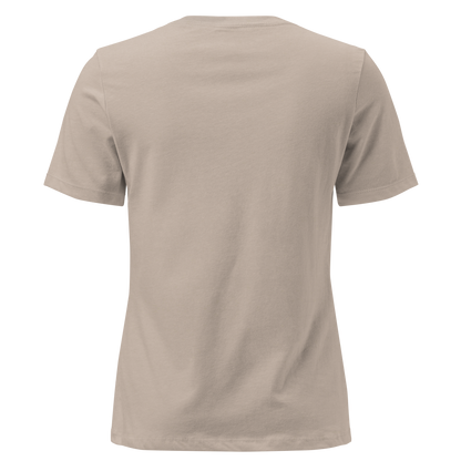 Heather Stone t-shirt with graphic of a cowgirl on a horse, lassoing, in front of a desert landscape with words this ain't my first rodeo above #heatherstone